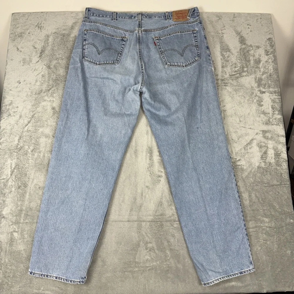 Vtg Levis 550 Jeans Relaxed Fit USA Made‎ 44x34 Blue Denim Jeans StoneWash *READ